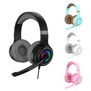 Y20 LED Bass Cuffie da gioco cablate per PC stereo con microfono