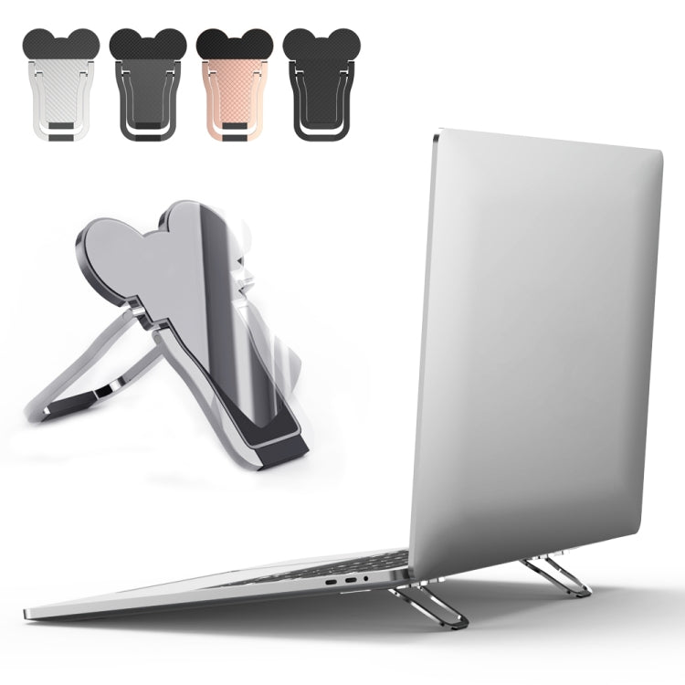 Staffa per supporto per laptop pieghevole in metallo da 2 pezzi