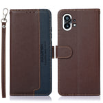 KHAZNEH Custodia per telefono RFID in pelle con texture Litchi, For Nothing Phone 1