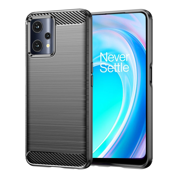 Custodia per telefono TPU in fibra di carbonio con trama spazzolata, For OnePlus Nord CE 2 Lite 5G, For OnePlus Nord CE 2 5G, For OnePlus Ace Racing, For OnePlus Nord 2T