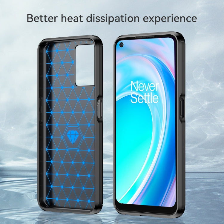 Custodia per telefono TPU in fibra di carbonio con trama spazzolata, For OnePlus Nord CE 2 Lite 5G, For OnePlus Nord CE 2 5G, For OnePlus Ace Racing, For OnePlus Nord 2T