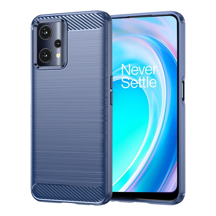 Custodia per telefono TPU in fibra di carbonio con trama spazzolata, For OnePlus Nord CE 2 Lite 5G, For OnePlus Nord CE 2 5G, For OnePlus Ace Racing, For OnePlus Nord 2T