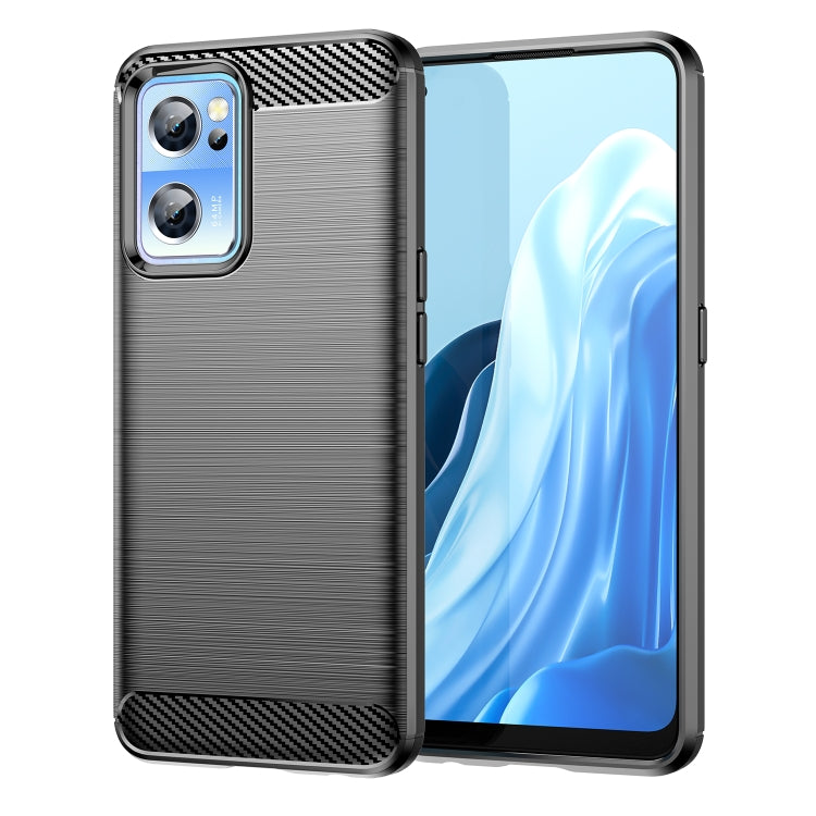 Custodia per telefono TPU in fibra di carbonio con trama spazzolata, For OnePlus Nord CE 2 Lite 5G, For OnePlus Nord CE 2 5G, For OnePlus Ace Racing, For OnePlus Nord 2T