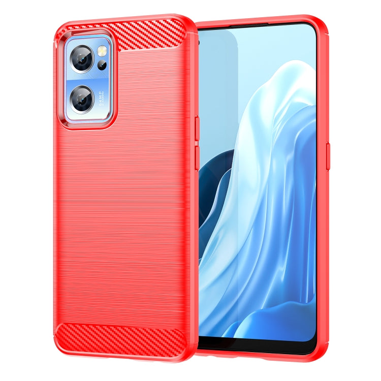 Custodia per telefono TPU in fibra di carbonio con trama spazzolata, For OnePlus Nord CE 2 Lite 5G, For OnePlus Nord CE 2 5G, For OnePlus Ace Racing, For OnePlus Nord 2T