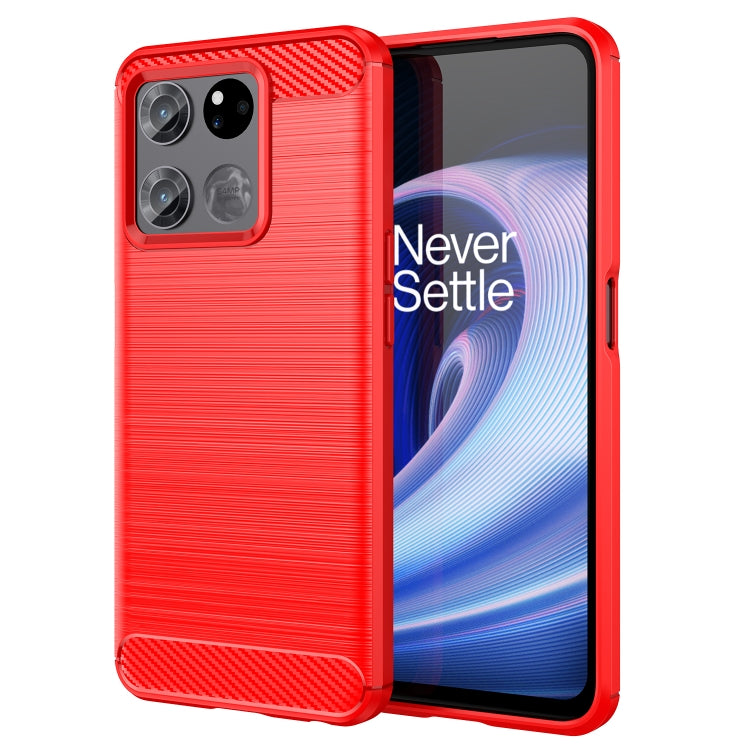 Custodia per telefono TPU in fibra di carbonio con trama spazzolata, For OnePlus Nord CE 2 Lite 5G, For OnePlus Nord CE 2 5G, For OnePlus Ace Racing, For OnePlus Nord 2T