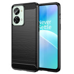 Custodia per telefono TPU in fibra di carbonio con trama spazzolata, For OnePlus Nord CE 2 Lite 5G, For OnePlus Nord CE 2 5G, For OnePlus Ace Racing, For OnePlus Nord 2T