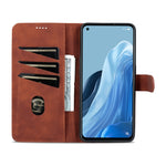 AZNS Skin Feel Calf Texture Flip Custodia in pelle per telefono, For OPPO Reno8 Lite, For vivo Y77 5G