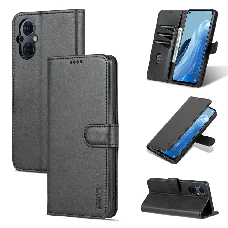 AZNS Skin Feel Calf Texture Flip Custodia in pelle per telefono, For OPPO Reno8 Lite, For vivo Y77 5G