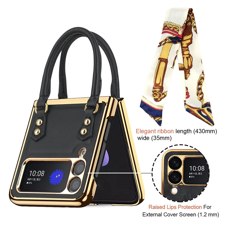 Borsa in pelle design + custodia per telefono PC, For Samsung Galaxy Z Flip3 5G