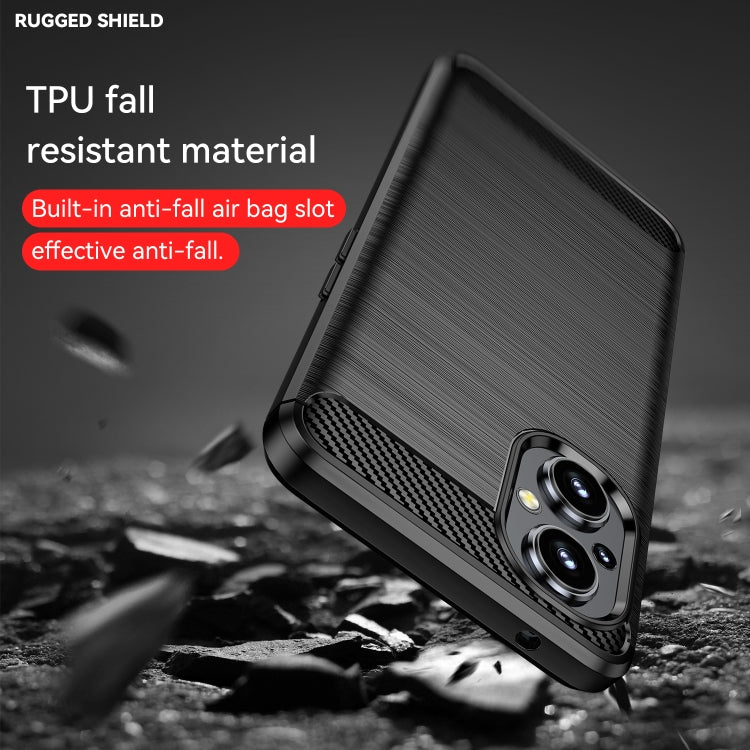 Custodia per telefono TPU in fibra di carbonio con trama spazzolata, For OPPO F21 Pro 5G, For OPPO Reno7 Lite, For OPPO Reno8 Lite, For OPPO A36, For OPPO A96, For OPPO K10, For OPPO Find X5, For OPPO Find X5 Pro