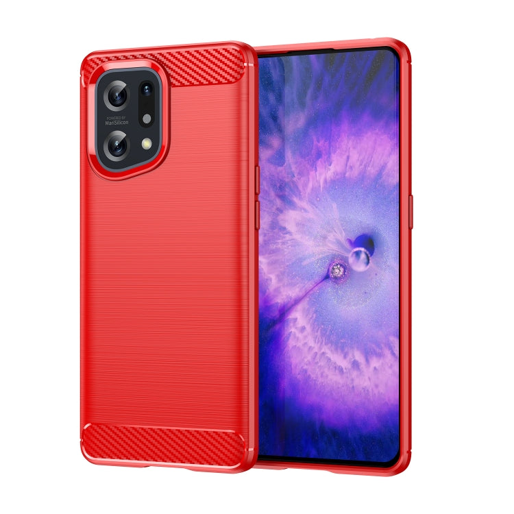 Custodia per telefono TPU in fibra di carbonio con trama spazzolata, For OPPO F21 Pro 5G, For OPPO Reno7 Lite, For OPPO Reno8 Lite, For OPPO A36, For OPPO A96, For OPPO K10, For OPPO Find X5, For OPPO Find X5 Pro