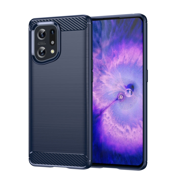 Custodia per telefono TPU in fibra di carbonio con trama spazzolata, For OPPO F21 Pro 5G, For OPPO Reno7 Lite, For OPPO Reno8 Lite, For OPPO A36, For OPPO A96, For OPPO K10, For OPPO Find X5, For OPPO Find X5 Pro