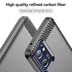 Custodia per telefono TPU in fibra di carbonio con trama spazzolata, For OPPO Find X5 Lite, For OPPO Reno7 5G, For OPPO F21 Pro, For OPPO Reno7 4G, For OPPO A57 4G, For OPPO A57 5G, For OPPO A77 5G