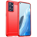 Custodia per telefono TPU in fibra di carbonio con trama spazzolata, For OPPO Find X5 Lite, For OPPO Reno7 5G, For OPPO F21 Pro, For OPPO Reno7 4G, For OPPO A57 4G, For OPPO A57 5G, For OPPO A77 5G