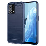 Custodia per telefono TPU in fibra di carbonio con trama spazzolata, For OPPO Find X5 Lite, For OPPO Reno7 5G, For OPPO F21 Pro, For OPPO Reno7 4G, For OPPO A57 4G, For OPPO A57 5G, For OPPO A77 5G
