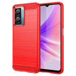 Custodia per telefono TPU in fibra di carbonio con trama spazzolata, For OPPO Find X5 Lite, For OPPO Reno7 5G, For OPPO F21 Pro, For OPPO Reno7 4G, For OPPO A57 4G, For OPPO A57 5G, For OPPO A77 5G