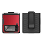 Custodia per telefono PC Litchi Texture con clip posteriore, For Samsung Galaxy Z Flip4 5G
