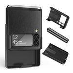 Custodia per telefono PC Litchi Texture con clip posteriore, For Samsung Galaxy Z Flip4 5G
