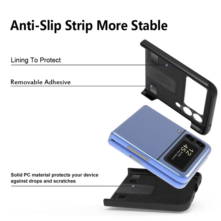 Custodia per telefono PC Litchi Texture con clip posteriore, For Samsung Galaxy Z Flip4 5G