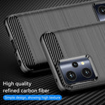 Custodia per telefono TPU in fibra di carbonio con trama spazzolata, For Realme 9 Pro, For Realme Q5, For Realme 9 5G, For Realme 9, For Realme 9 Pro+, For Realme Narzo 50 Pro, For Realme C35
