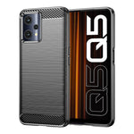 Custodia per telefono TPU in fibra di carbonio con trama spazzolata, For Realme 9 Pro, For Realme Q5, For Realme 9 5G, For Realme 9, For Realme 9 Pro+, For Realme Narzo 50 Pro, For Realme C35