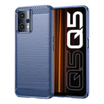 Custodia per telefono TPU in fibra di carbonio con trama spazzolata, For Realme 9 Pro, For Realme Q5, For Realme 9 5G, For Realme 9, For Realme 9 Pro+, For Realme Narzo 50 Pro, For Realme C35