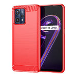 Custodia per telefono TPU in fibra di carbonio con trama spazzolata, For Realme 9 Pro, For Realme Q5, For Realme 9 5G, For Realme 9, For Realme 9 Pro+, For Realme Narzo 50 Pro, For Realme C35