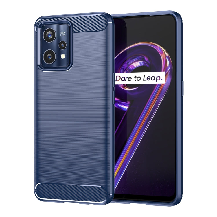 Custodia per telefono TPU in fibra di carbonio con trama spazzolata, For Realme 9 Pro, For Realme Q5, For Realme 9 5G, For Realme 9, For Realme 9 Pro+, For Realme Narzo 50 Pro, For Realme C35