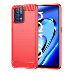 Custodia per telefono TPU in fibra di carbonio con trama spazzolata, For Realme 9 Pro, For Realme Q5, For Realme 9 5G, For Realme 9, For Realme 9 Pro+, For Realme Narzo 50 Pro, For Realme C35