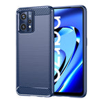Custodia per telefono TPU in fibra di carbonio con trama spazzolata, For Realme 9 Pro, For Realme Q5, For Realme 9 5G, For Realme 9, For Realme 9 Pro+, For Realme Narzo 50 Pro, For Realme C35