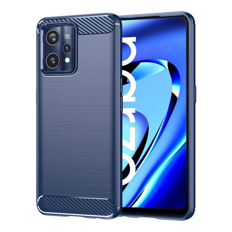 Custodia per telefono TPU in fibra di carbonio con trama spazzolata, For Realme 9 Pro, For Realme Q5, For Realme 9 5G, For Realme 9, For Realme 9 Pro+, For Realme Narzo 50 Pro, For Realme C35