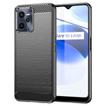 Custodia per telefono TPU in fibra di carbonio con trama spazzolata, For Realme 9 Pro, For Realme Q5, For Realme 9 5G, For Realme 9, For Realme 9 Pro+, For Realme Narzo 50 Pro, For Realme C35