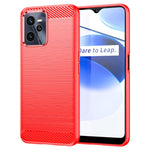 Custodia per telefono TPU in fibra di carbonio con trama spazzolata, For Realme 9 Pro, For Realme Q5, For Realme 9 5G, For Realme 9, For Realme 9 Pro+, For Realme Narzo 50 Pro, For Realme C35