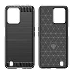 Custodia per telefono TPU in fibra di carbonio con trama spazzolata, For Realme C31, For Realme GT Neo3, For Realme Narzo 50 5G, For Realme Q5i, For Realme V23