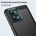 Custodia per telefono TPU in fibra di carbonio con trama spazzolata, For Realme C31, For Realme GT Neo3, For Realme Narzo 50 5G, For Realme Q5i, For Realme V23