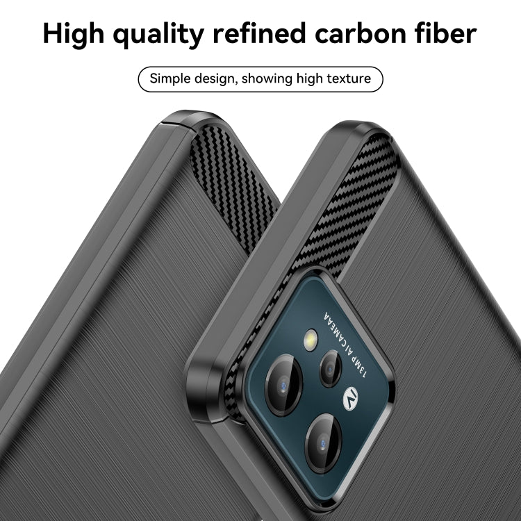 Custodia per telefono TPU in fibra di carbonio con trama spazzolata, For Realme C31, For Realme GT Neo3, For Realme Narzo 50 5G, For Realme Q5i, For Realme V23