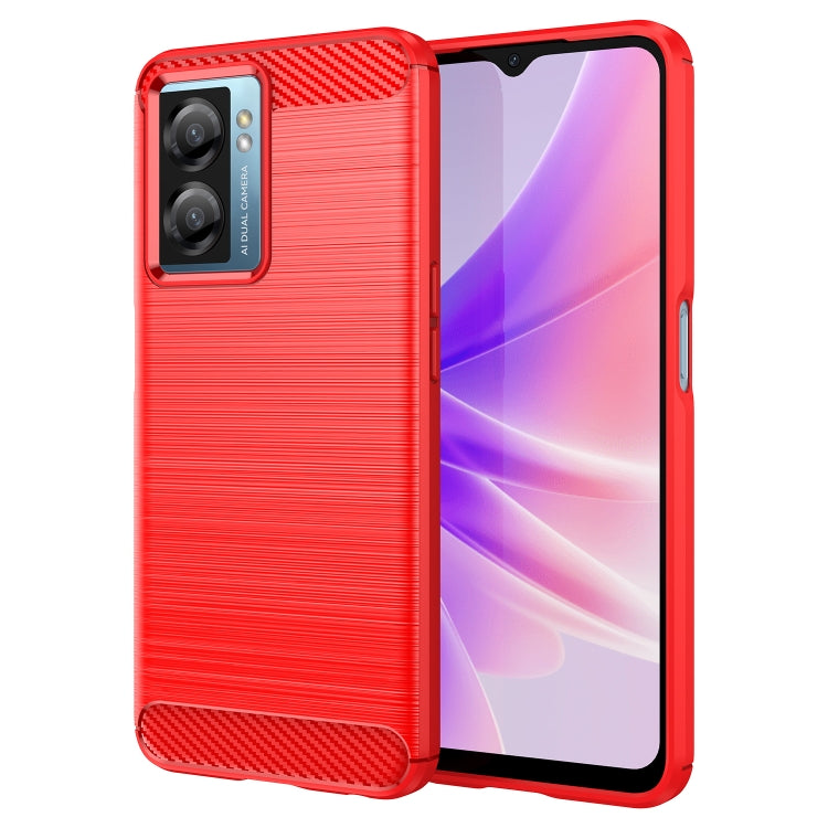 Custodia per telefono TPU in fibra di carbonio con trama spazzolata, For Realme C31, For Realme GT Neo3, For Realme Narzo 50 5G, For Realme Q5i, For Realme V23