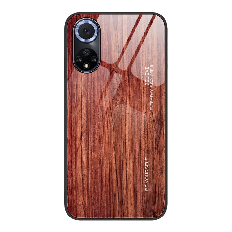 Custodia protettiva in vetro con venature del legno, For Huawei nova 9, For Huawei P30 Pro, For Huawei Nzone S7 Pro 5G, For Huawei nova 3i