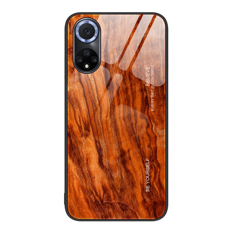 Custodia protettiva in vetro con venature del legno, For Huawei nova 9, For Huawei P30 Pro, For Huawei Nzone S7 Pro 5G, For Huawei nova 3i