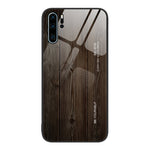 Custodia protettiva in vetro con venature del legno, For Huawei nova 9, For Huawei P30 Pro, For Huawei Nzone S7 Pro 5G, For Huawei nova 3i