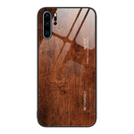 Custodia protettiva in vetro con venature del legno, For Huawei nova 9, For Huawei P30 Pro, For Huawei Nzone S7 Pro 5G, For Huawei nova 3i