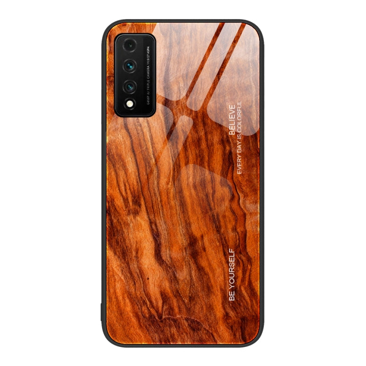 Custodia protettiva in vetro con venature del legno, For Huawei nova 9, For Huawei P30 Pro, For Huawei Nzone S7 Pro 5G, For Huawei nova 3i