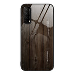 Custodia protettiva in vetro con venature del legno, For Huawei nova 8 Pro 5G, For Huawei nova 8 SE, For Huawei Enjoy 8e, For Huawei Enjoy 20 SE