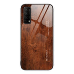 Custodia protettiva in vetro con venature del legno, For Huawei nova 8 Pro 5G, For Huawei nova 8 SE, For Huawei Enjoy 8e, For Huawei Enjoy 20 SE