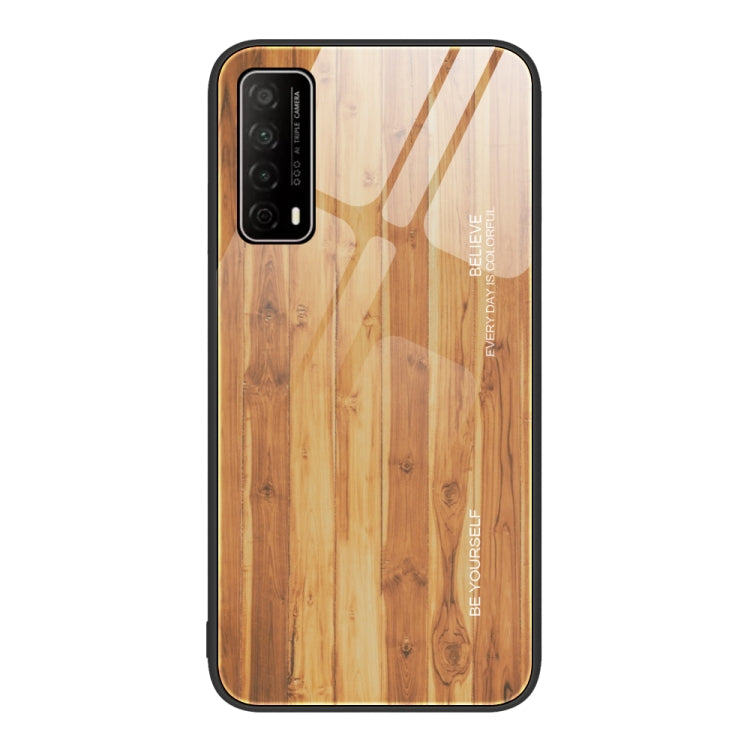 Custodia protettiva in vetro con venature del legno, For Huawei nova 8 Pro 5G, For Huawei nova 8 SE, For Huawei Enjoy 8e, For Huawei Enjoy 20 SE