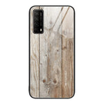 Custodia protettiva in vetro con venature del legno, For Huawei nova 8 Pro 5G, For Huawei nova 8 SE, For Huawei Enjoy 8e, For Huawei Enjoy 20 SE