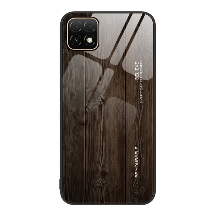 Custodia protettiva in vetro con venature del legno, For Huawei Enjoy 20 5G, For Huawei Maimang 6, For Huawei Maimang 7, For Huawei Maimang 10