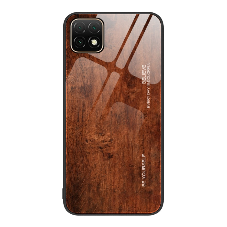Custodia protettiva in vetro con venature del legno, For Huawei Enjoy 20 5G, For Huawei Maimang 6, For Huawei Maimang 7, For Huawei Maimang 10