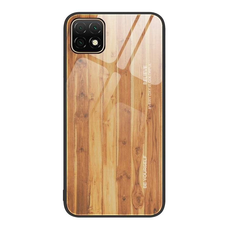 Custodia protettiva in vetro con venature del legno, For Huawei Enjoy 20 5G, For Huawei Maimang 6, For Huawei Maimang 7, For Huawei Maimang 10