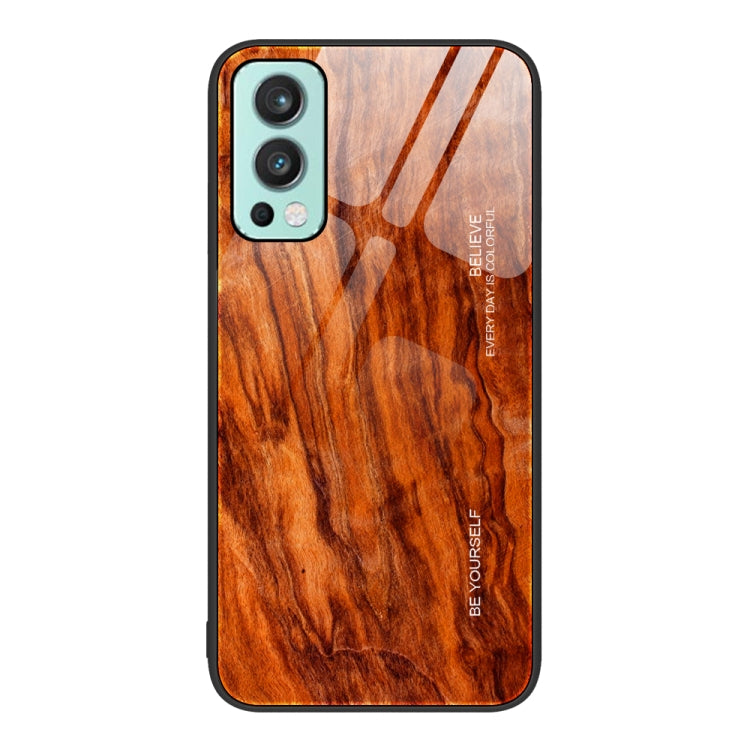 Custodia protettiva in vetro con venature del legno, For OnePlus Nord 2 5G, For OnePlus Nord N10 5G, For OnePlus Nord N100, For OnePlus 10 Pro